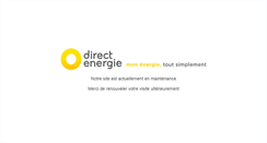 Desktop Screenshot of espaceclient.direct-energie.com