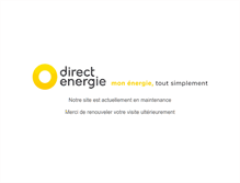 Tablet Screenshot of espacepros.direct-energie.com