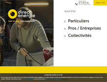 Tablet Screenshot of direct-energie.com